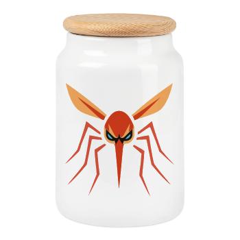 Moustique, Moustique, Insecte, Mal - Boîte à biscuits avec couvercle en bois - blanc - Devant
