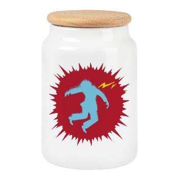 COUP DE FOUDRE - geek & scifi - Boîte à biscuits avec couvercle en bois - blanc - Devant