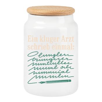 Ein Kluger Arzt Medizinstudent Praxis Ärzte Arzt - Keksdose mit Holzdeckel - Weiß - Vorne