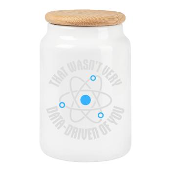 That Wasn't Very Data-Driven Of You Lustig Nerd - Keksdose mit Holzdeckel - Weiß - Vorne