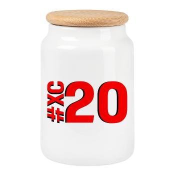 XC20 - Keksdose mit Holzdeckel - Weiß - Vorne