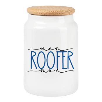 Couvreur Fier Maman Cadeau mignon - Boîte à biscuits avec couvercle en bois - blanc - Devant