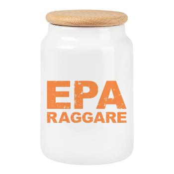 Epa Raggare - Cookie Jar with Wooden Lid - white - Front