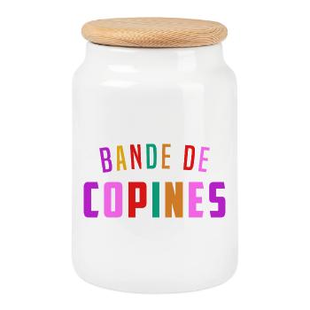Girlfriend Gang Geschenk für Freunde mit Humor - Keksdose mit Holzdeckel - Weiß - Vorne