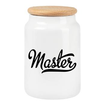 6061912 120174277 master - Keksdose mit Holzdeckel - Weiß - Vorne
