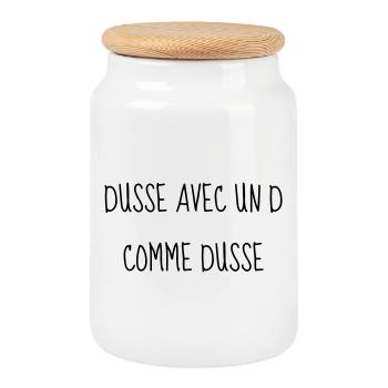 Cinéma / Citation / Série télé / Geek - Boîte à biscuits avec couvercle en bois - blanc - Devant