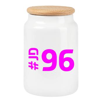 JD96 - Keksdose mit Holzdeckel - Weiß - Vorne