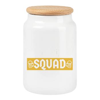 Schnitzel Squad Bayern Humor - Keksdose mit Holzdeckel - Weiß - Vorne