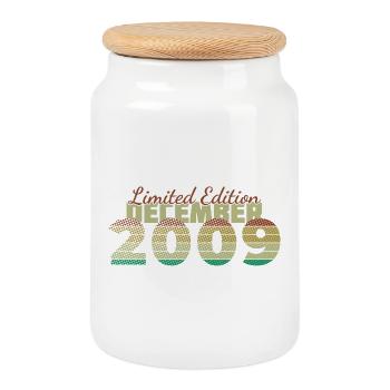 16. Geburtstag Limited Edition (SCR) 12/2009 - Keksdose mit Holzdeckel - Weiß - Vorne