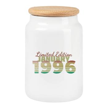 30th Anniversary Limited Edition (SCR) 01/1996 - Cookie Jar with Wooden Lid - white - Front