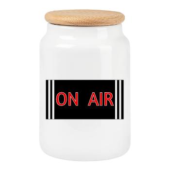 On_Air - Keksdose mit Holzdeckel - Weiß - Vorne
