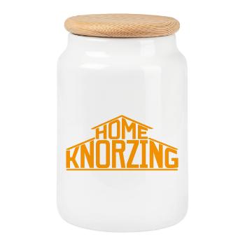 Homeknorzing - Keksdose mit Holzdeckel - Weiß - Vorne