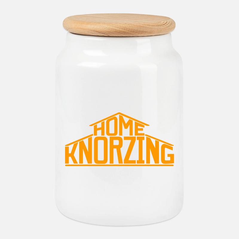 Homeknorzing - Keksdose mit Holzdeckel - Weiß