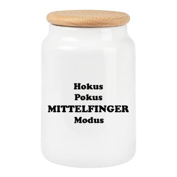 Mode majeur Hocus Pocus - Boîte à biscuits avec couvercle en bois - blanc - Devant