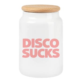 Disco ist - Keksdose mit Holzdeckel - Weiß - Vorne