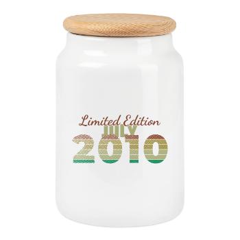 16. Geburtstag Limited Edition (SCR) 07/2010 - Keksdose mit Holzdeckel - Weiß - Vorne