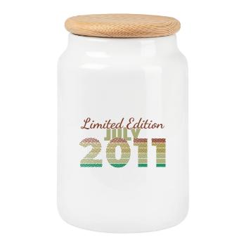 15. Geburtstag Limited Edition (SCR) 07/2011 - Keksdose mit Holzdeckel - Weiß - Vorne