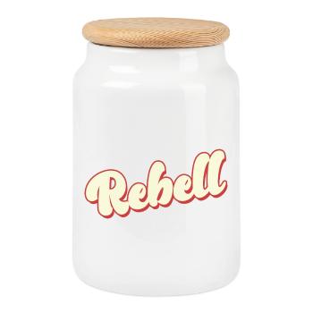 rebelle dieb rowdy rebelle bandit hustler gang crime - Boîte à biscuits avec couvercle en bois - blanc - Devant