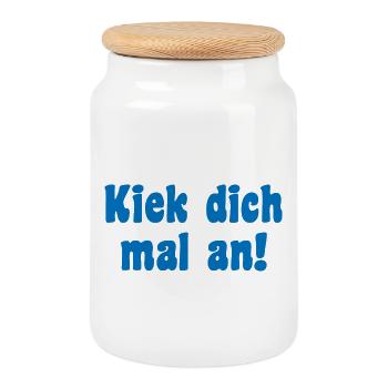 Modèle Dire Berlin - Boîte à biscuits avec couvercle en bois - blanc - Devant