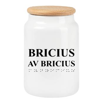 Expression abstraite aux couleurs vives - Boîte à biscuits avec couvercle en bois - blanc - Devant