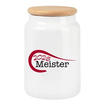 Champion 2026 Championship - Cookie Jar with Wooden Lid - white - Front