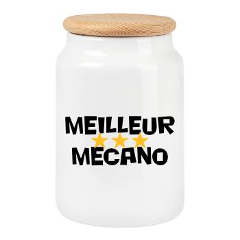 Beste Mecano - Keksdose mit Holzdeckel - Weiß - Vorne