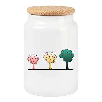 Jahrestag. Jubiläumsdekade. Humor. komisch - Keksdose mit Holzdeckel - Weiß - Vorne