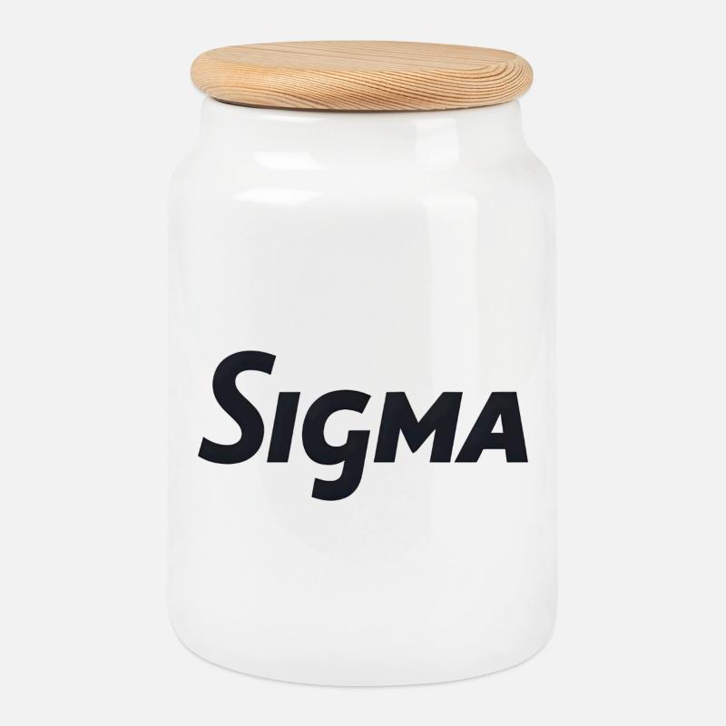 Segma - Boîte à biscuits avec couvercle en bois - blanc