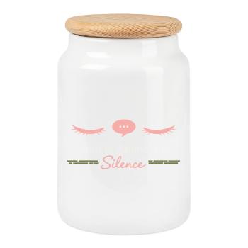 Anime-introvert Weeb Stubenhocker - Keksdose mit Holzdeckel - Weiß - Vorne