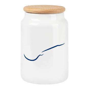 Cadeau du Festival des musiciens de guitare - Boîte à biscuits avec couvercle en bois - blanc - Devant
