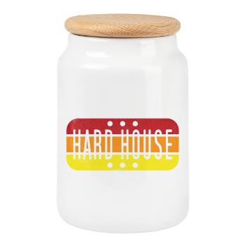 Hard House Gradient - Cookie Jar with Wooden Lid - white - Front