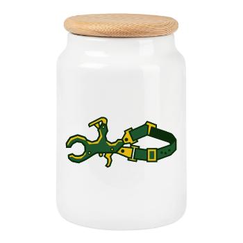 Release Archery Compound Bow Shooter - Cookie Jar with Wooden Lid - white - Front