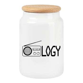 Radiology - Keksdose mit Holzdeckel - Weiß - Vorne