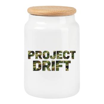 Camouflage du maillot Drift pour JDM et fans de tuning - Boîte à biscuits avec couvercle en bois - blanc - Devant