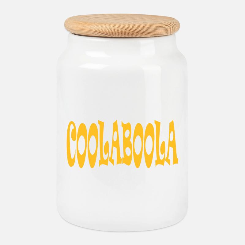 COOLABOOLA - Keksdose mit Holzdeckel - Weiß