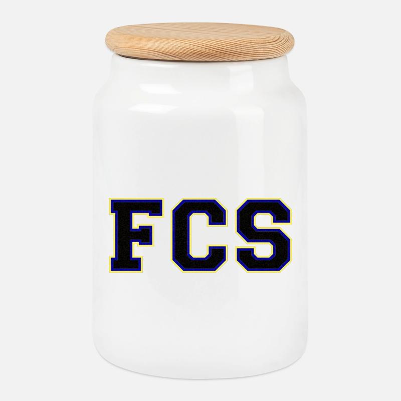 FCS - 1.FC Saarbrücken - Cookie Jar with Wooden Lid - white