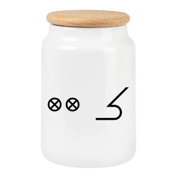 Bow Bow - Nautical Sailing Ships Captain - Cookie Jar with Wooden Lid - white - Front