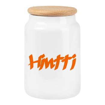 Rocking shirt - Cookie Jar with Wooden Lid - white - Front