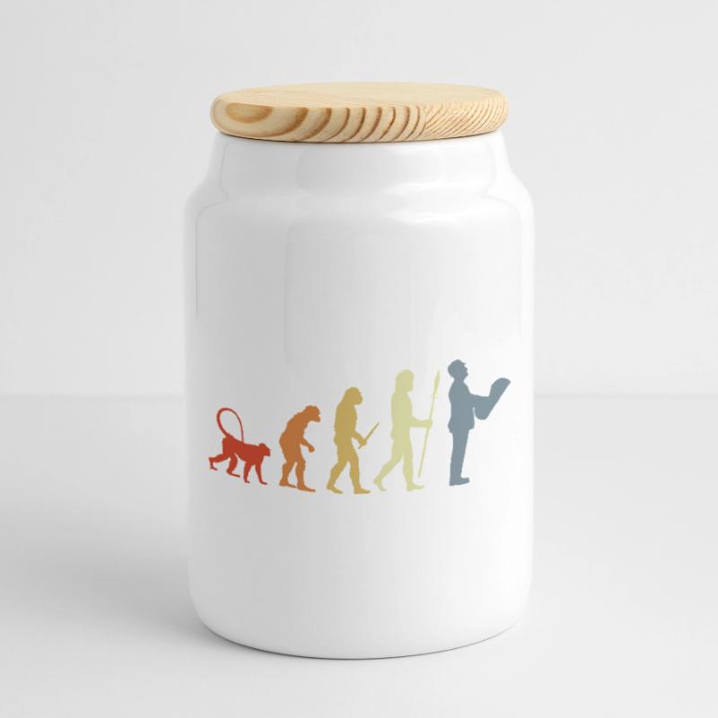 Évolution de l’architecte Boîte à biscuits avec couvercle en bois