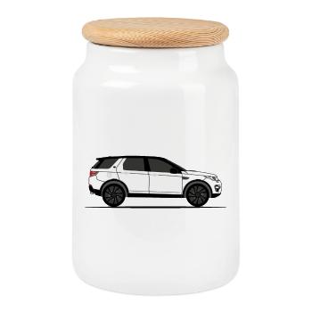 découverte Sport - Boîte à biscuits avec couvercle en bois - blanc - Devant