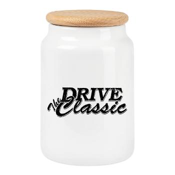Drive The classique - Boîte à biscuits avec couvercle en bois - blanc - Devant