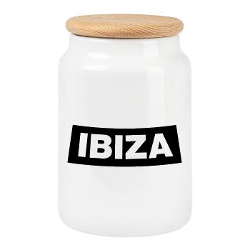 IBIZA Chapter Element 1C (JGA MC-Rocker-Style) - Keksdose mit Holzdeckel - Weiß - Vorne