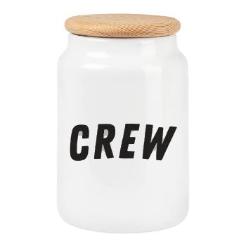 Adventure Crew Design - Cookie Jar with Wooden Lid - white - Front