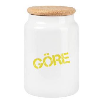 GÖRE - Keksdose mit Holzdeckel - Weiß - Vorne