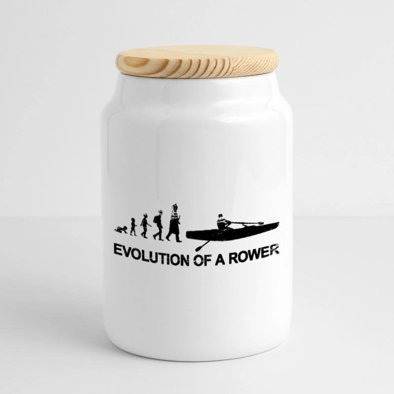 Ruderer Evolution Keksdose mit Holzdeckel