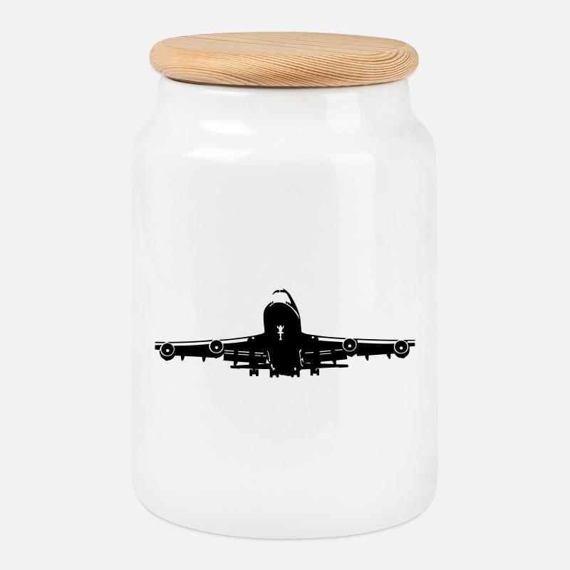 747 - Keksdose mit Holzdeckel - Weiß
