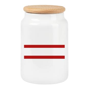 Wololo - 2 white - Mobii_3 Gamer Edition - Keksdose mit Holzdeckel - Weiß - Vorne