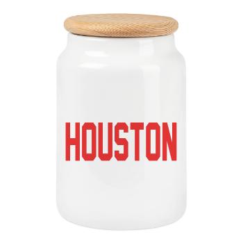 Houston Design - Keksdose mit Holzdeckel - Weiß - Vorne