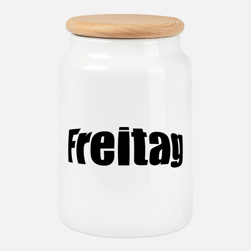 FREITAG - Keksdose mit Holzdeckel - Weiß