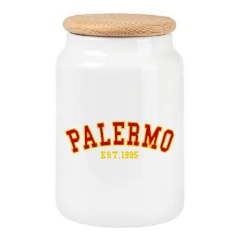 Palermo Est.1995 - Keksdose mit Holzdeckel - Weiß - Vorne